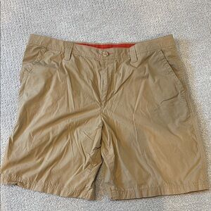 Columbia Tan Flat Front Shorts Versatile Style